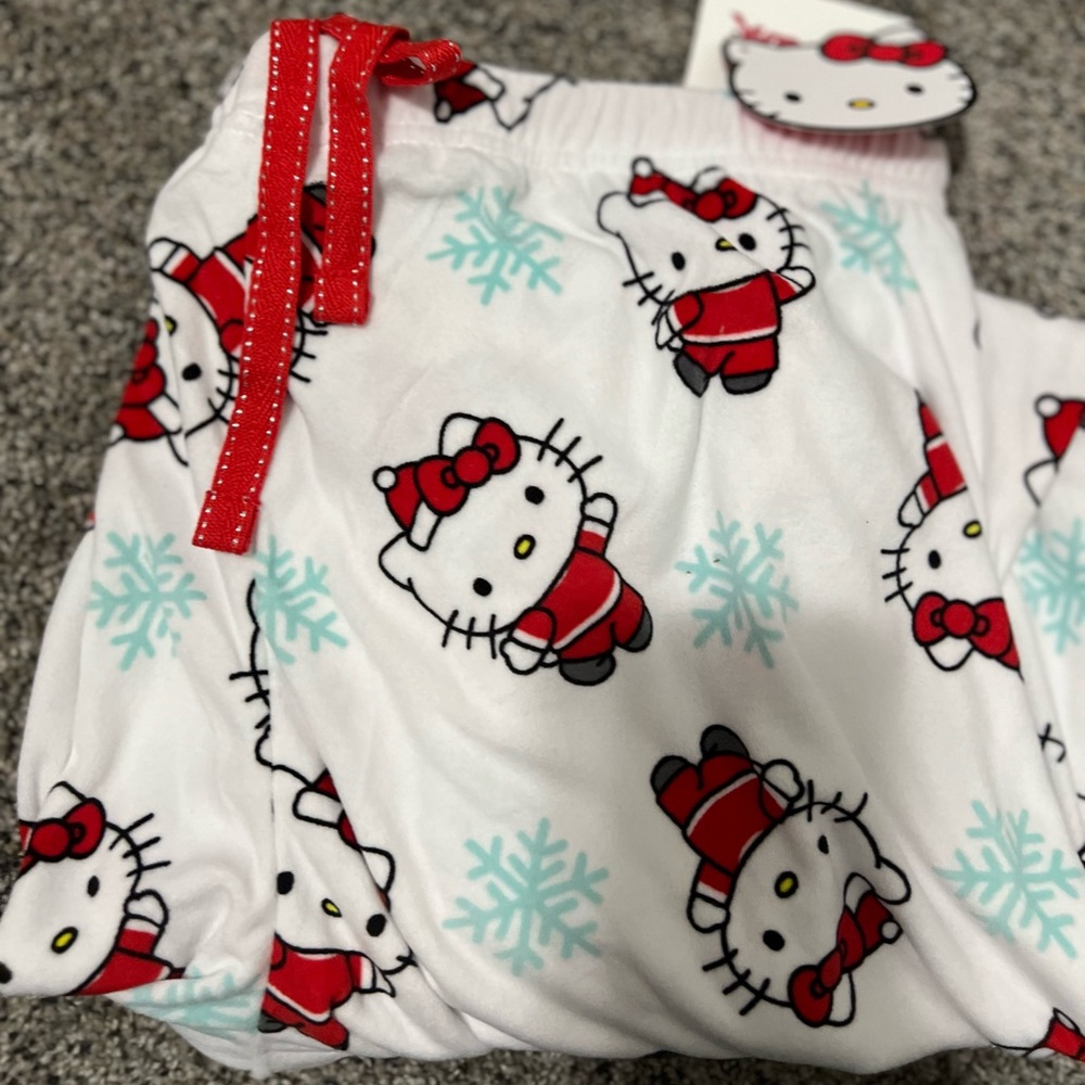 New hello kitty Christmas pajama pants s m l